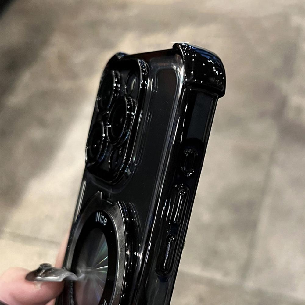 Покрытие Магнитное кольцо кронштейн Прозрачный чехол для iPhone 15 14 Plus 13 12 11 Pro Max для Magsafe Подставка держатель Ударопрочный чехол