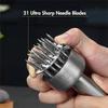 Stainless Steel Meat Tenderizer Kitchen Meat Tool For Cooking BBQ 21 Blades Needle Meat Hammer Tenderizer For Steak Beef