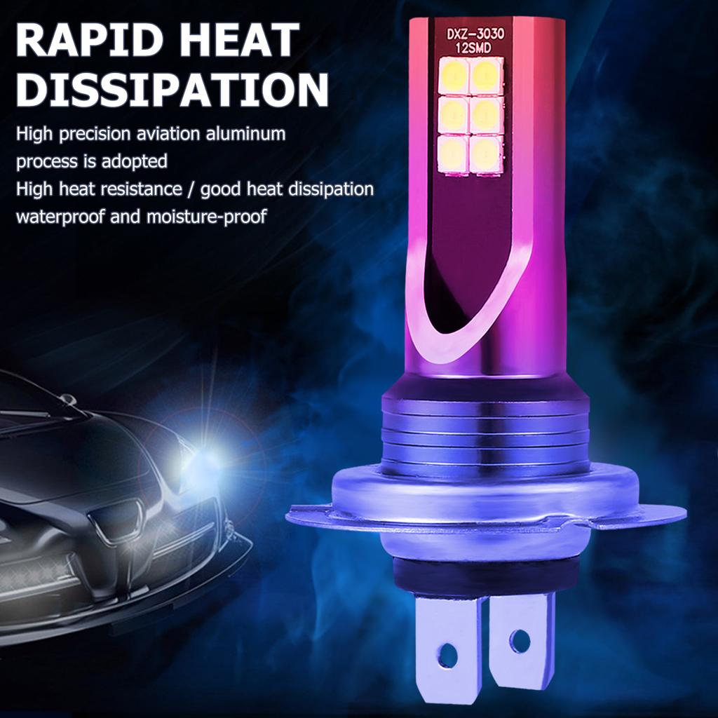 2 шт. H7 светодиодные автомобильные фары автомобильные противотуманные фары IP68 водонепроницаемые 6500k 600lm галогенные автомобильные фары ходовые огни дальний и ближний свет