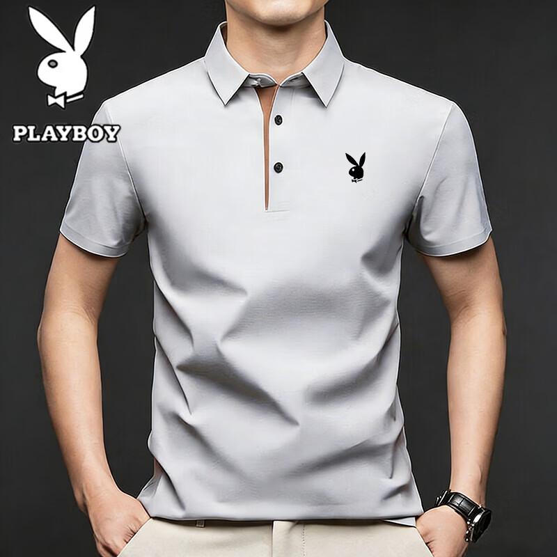 PLAYBOY Мужская футболка-поло с коротким рукавом