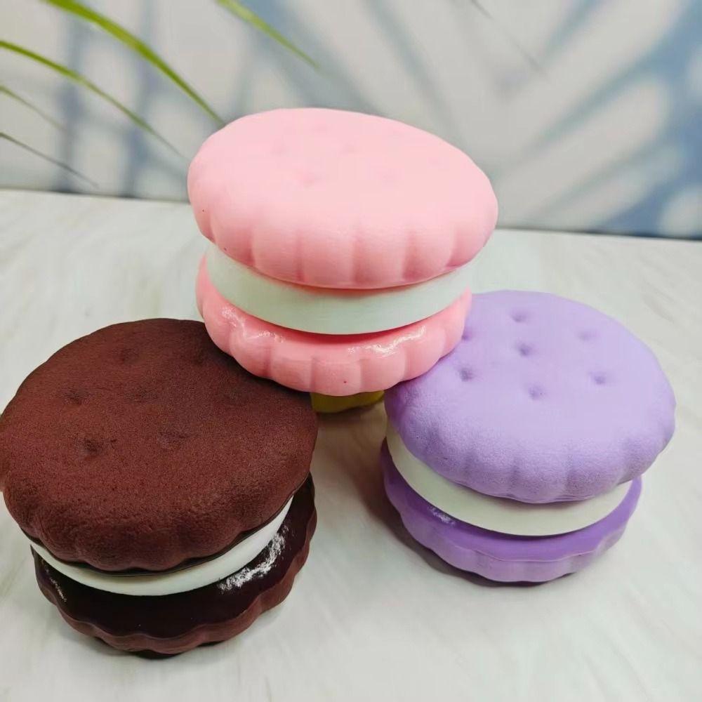 Soft Texture Slow Rebound Cake Toy Portable Squeeze Toy Squishy Toy Simulated Cake Educational Toy