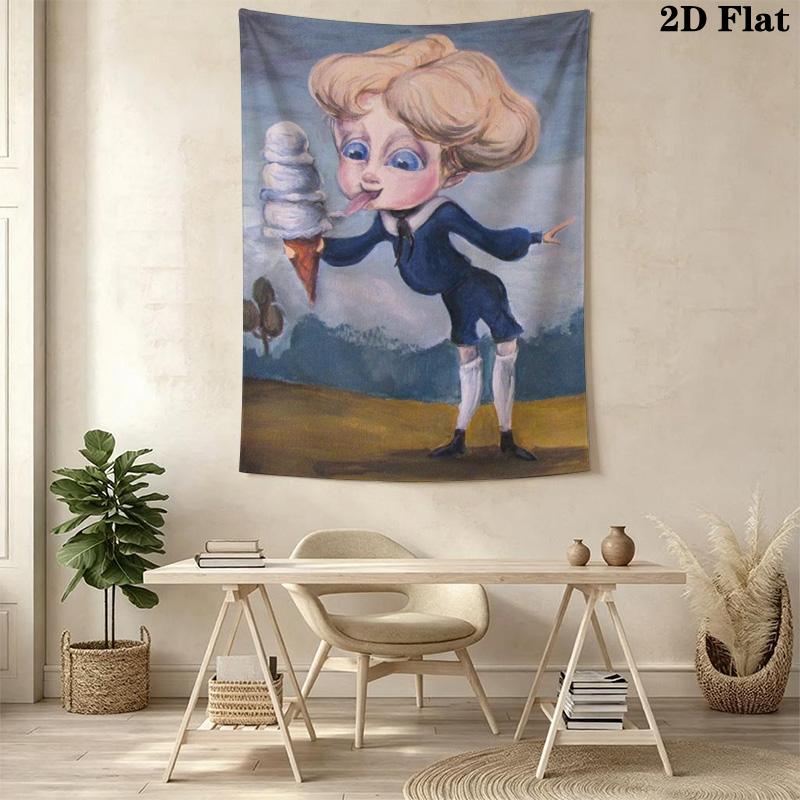The Boring Blue Boy Pattern Home Decor Tapestry, Wall Hanging, Decorative RV Wall Cloth.SGT0917533