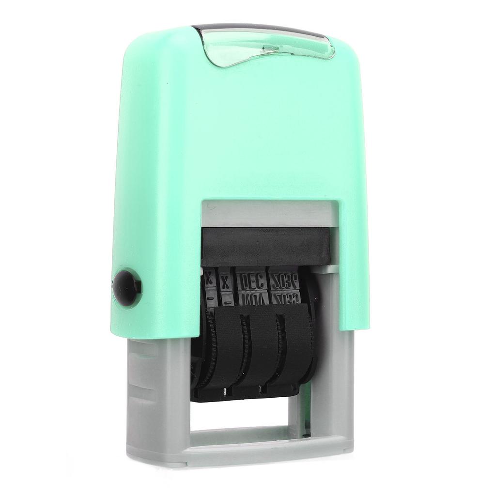 25x2.8mm English Date Stamp Clear Stamping Quick Drying Adjustable Date Stamp for Study Work Life