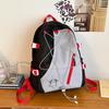 Student Schoolbag Women's Color Block Backpack Campus Large Capacity Backpack