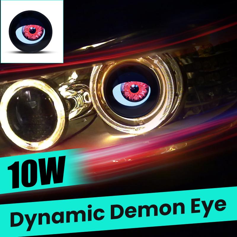 1 шт. Однорежимный динамический демонический глаз для 12 В автомобильного WIFI-контроля, комплекты для модернизации фар, автомобильные аксессуары