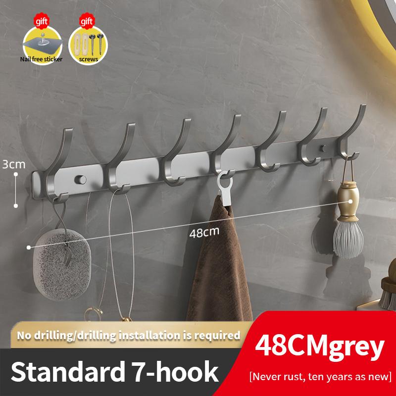 YUNJIEYA Черный/Белый/Цвет оружейной стали Дверные крючки Вешалка для одежды Хранение Спальня Крючок для одежды Настенный Кухонные аксессуары для ванной