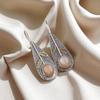 Rare Peach Moonstone Gemstone 925 Sterling Silver Jewelry Handmade Earrings2.00" EE-72-29