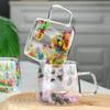 Кофейная чашка для чая, кружка с двойными стенками, молочная кружка, прозрачная стеклянная чашка, креативная стеклянная чашка для сухоцветов, ресторан