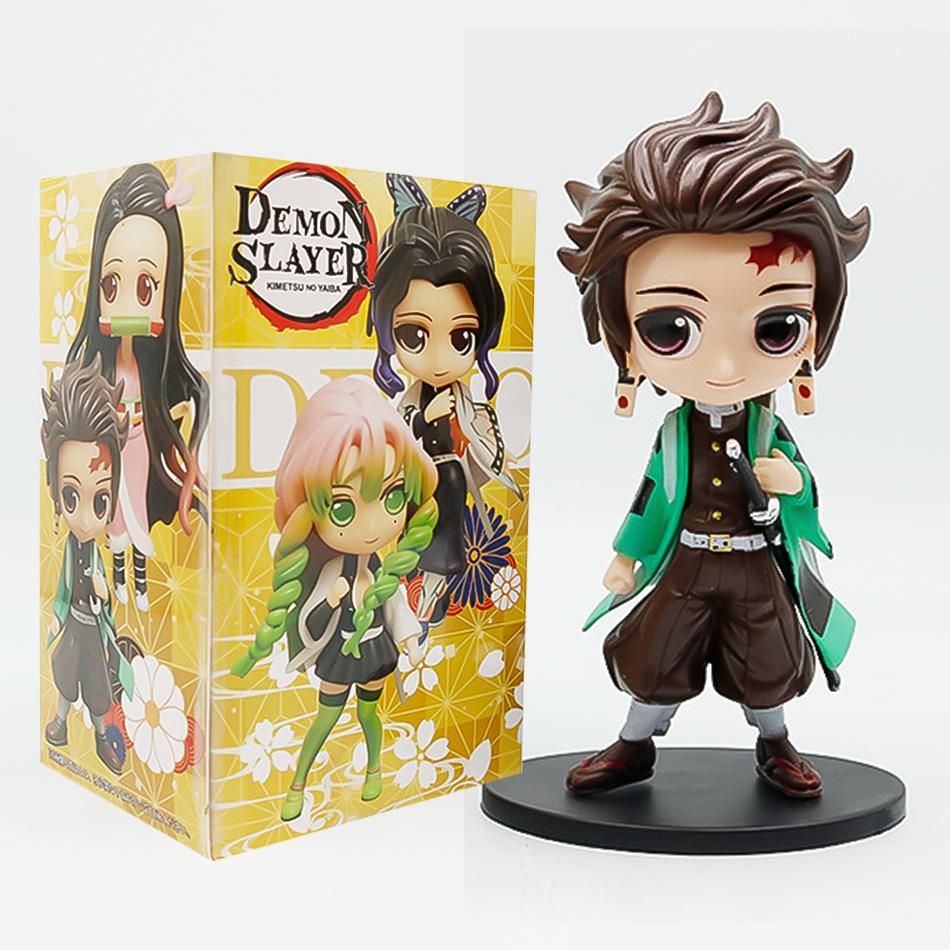 8pcs/kit 2026 Latest  Demon Slayer Tanjiro Kamado Nezuko Animation Figure Miniature Playthings Decoration Piece Playthings Mystery Case Decoration