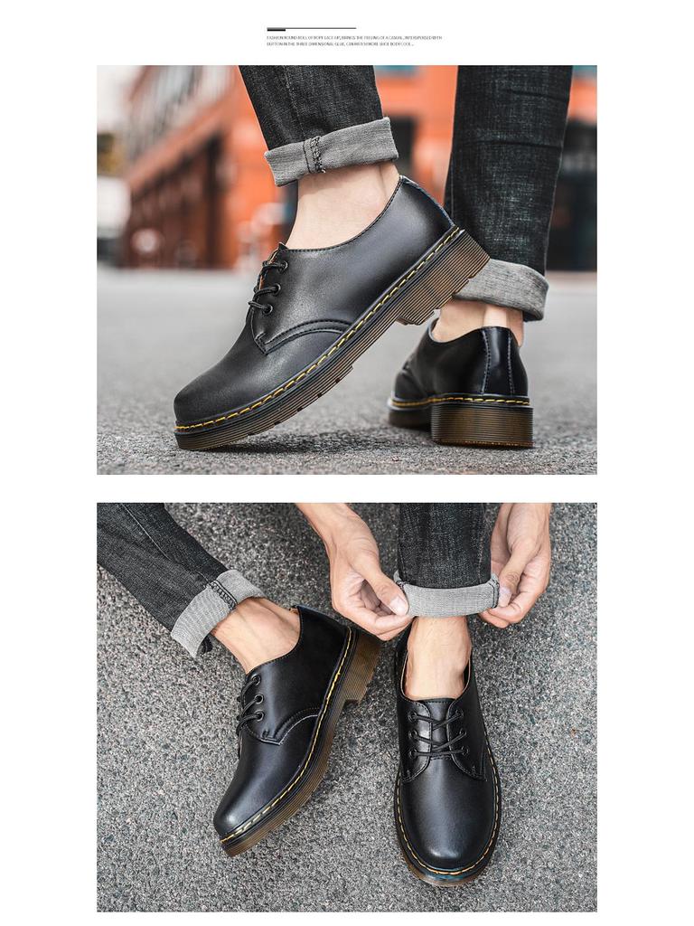 1461 Унисекс Ботинки больших размеров из коровьей кожи в повседневном стиле