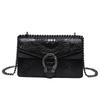 Bags Women's Bag 2025 New High-End Chain Crossbody Shoulder Bag European and American Retro Crocodile Pattern Small Square Bag