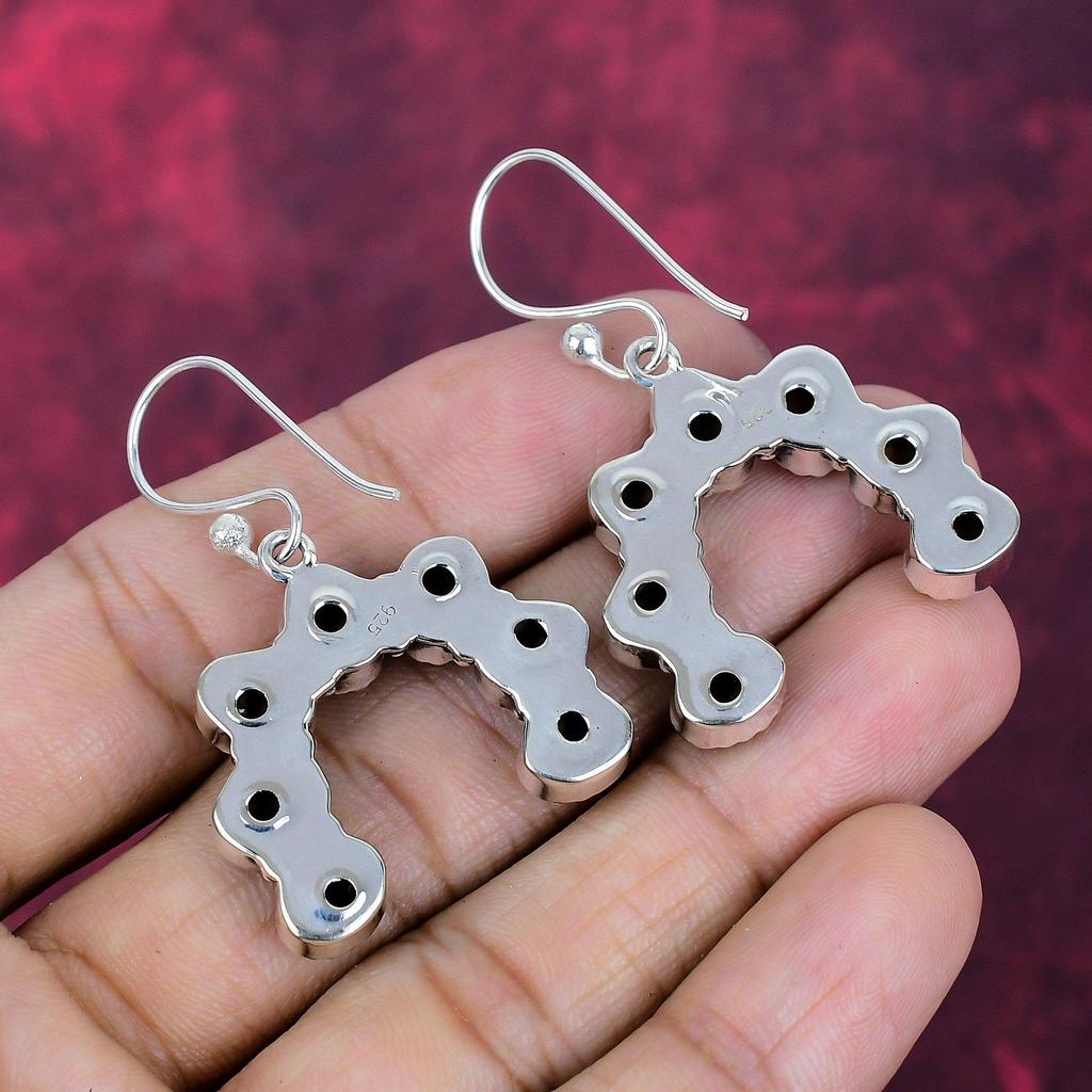 Tiger's Eye Earrings, Gemstone Handmade Solid 925 Sterling Silver Earring Jewelry, For Memorial Day