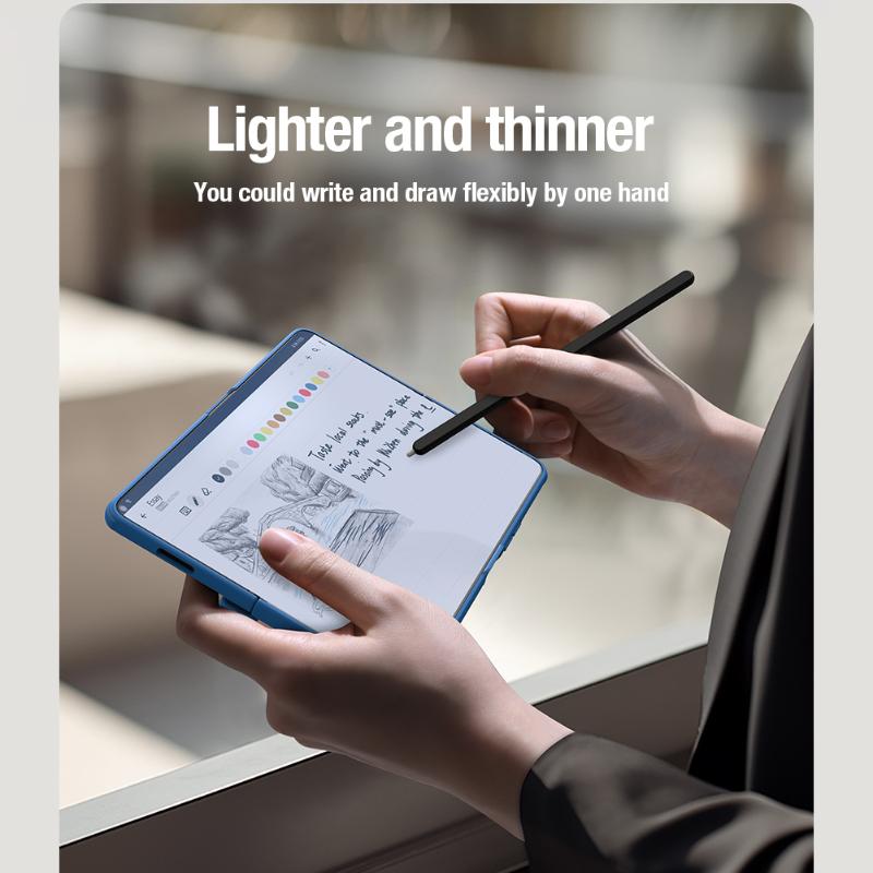 NILLKIN For Samsung Galaxy Z Fold 5 Case With Pen Slot Phone Holder Frosted Shield Fold 180°Folding Cover For Samsung Z Fold5 5G