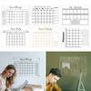 Reusable Whiteboard Acrylic Schedule Durable Monthly Calendar  Study