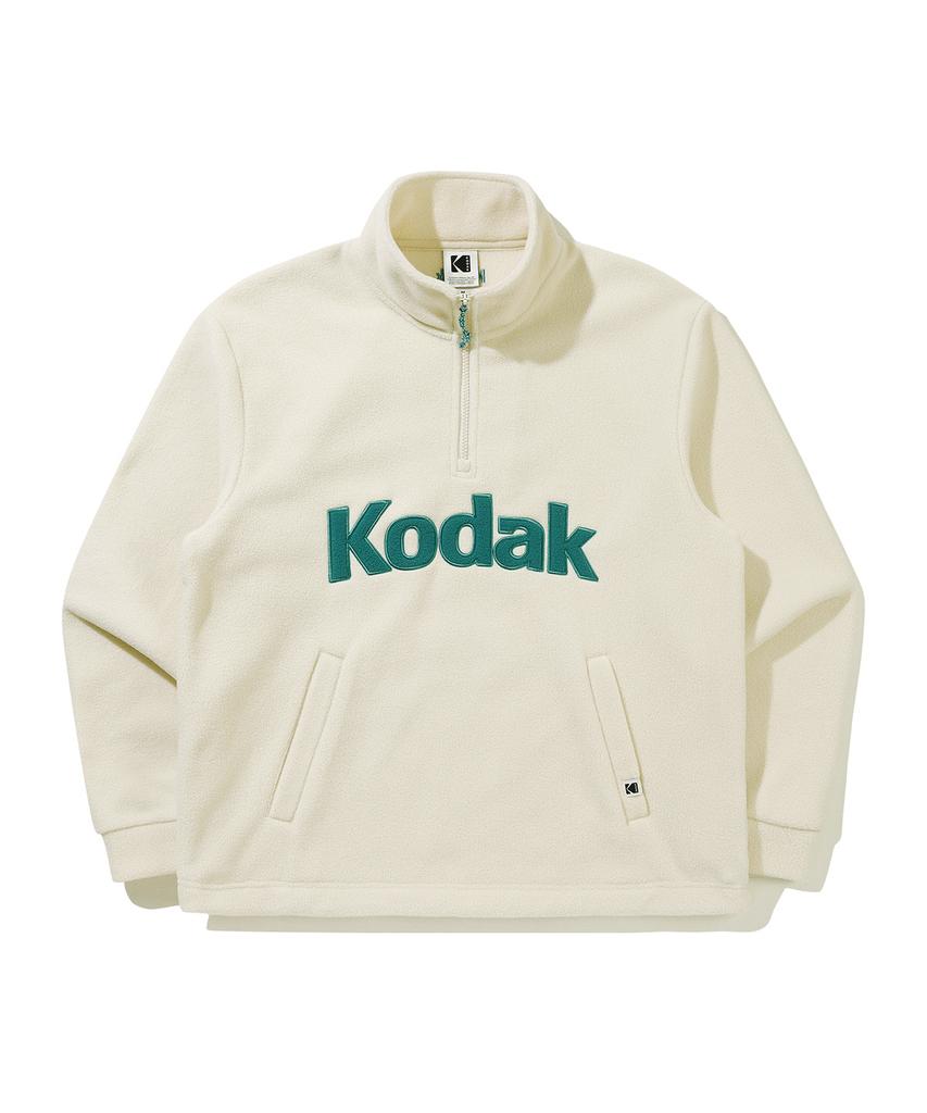 KODAK Colorama Толстовка с полумолнией из микрофлиса Цвет: Слоновая кость