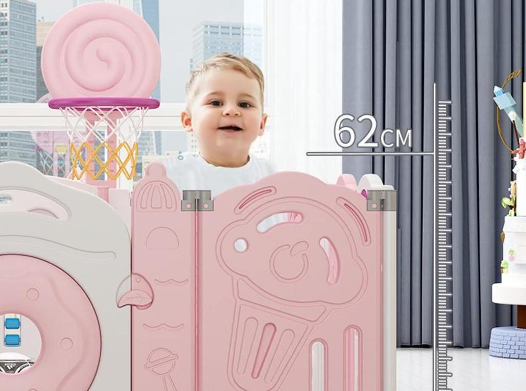 Складной манеж с откидной дверью, набор из 14 комнат Baby Gade Baby [LifeRed] (Пончик)