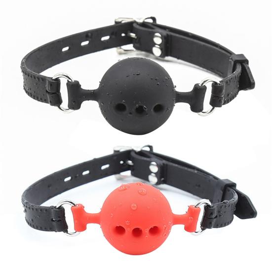 Открытый рот кляп дышащие женские аксессуары пара силиконовый бондаж рот кляп мяч для любовника