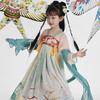 Ханфу девушка в китайском стиле тканевое летнее платье античный костюм Тан костюм супер феи платье маленькая девочка юбка русалки принцессы нижнее белье