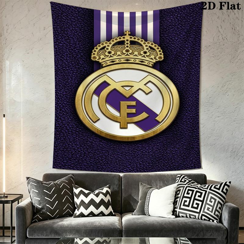 Real Madrid Cf Crest Threepiece Set 1 Duvet Cover 2 Pillowcase Without Core Bedding Set Soft And Comfortable Christmas Birthday Gift