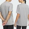 Adidas Футболка Tech Tee с логотипом и круглым вырезом, свободная футболка с короткими рукавами, топы унисекс, средний-конопляно-серый IC4428