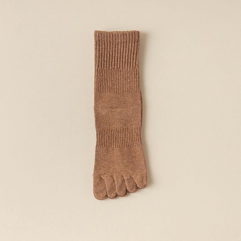 1 пара женских носков с пятью пальцами на весну, в японском стиле, однотонные, женские спортивные носки с раздельными пальцами, каваий, хлопок, Харадзюку, носки с пальцами