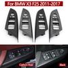 LHD RHD Автомобильный интерьер Панель переключателя стеклоподъемника двери водителя Внешняя крышка Декоративная рамка Замена для BMW X3 F25 2011-2017