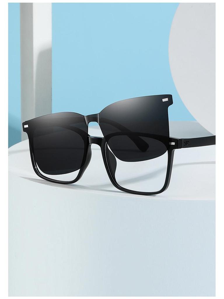 Модные поляризованные солнцезащитные очки-клипсы, оправа TR90, готовы для установки линз по рецепту, защита от УФ-лучей