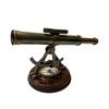 Морской латунный телескоп, деревянная основа, компас на основании, геодезические приборы, рабочая алидада, лучший подарок