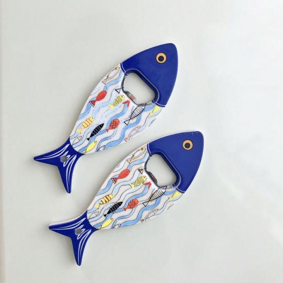 Открывалка для бутылок Yousheng Магнит на холодильник Китайский стиль Дом Офис Кухня Шкафчик Холодильник Магнитный 3D Рыба Украшение Орнамент