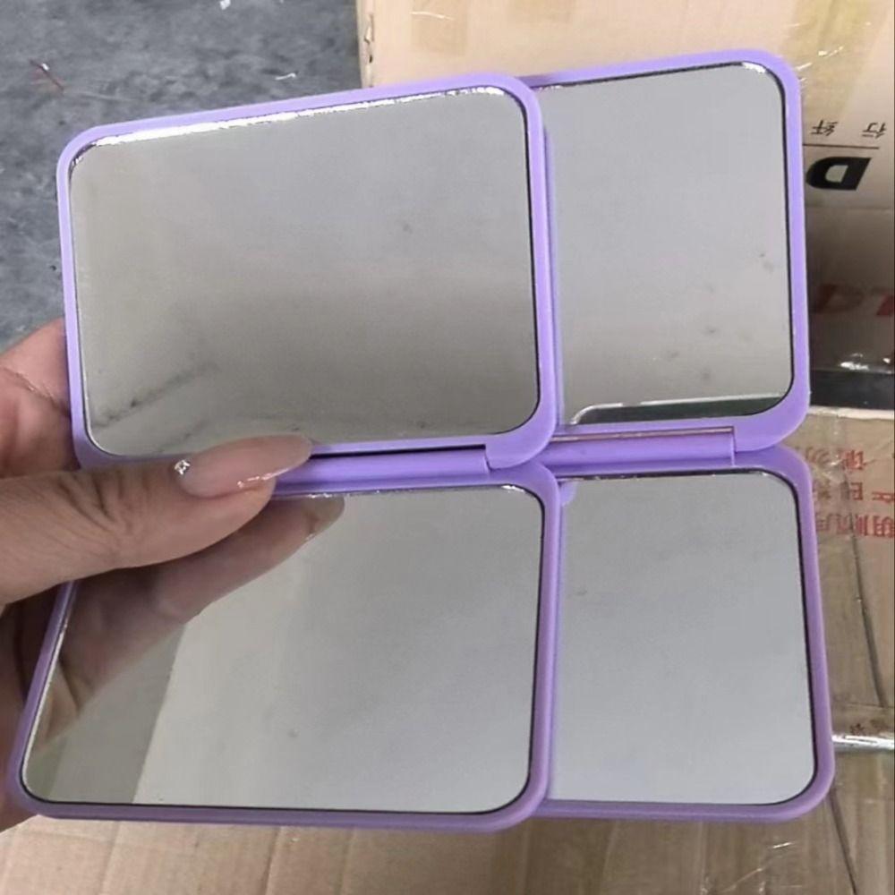 Квадратное зеркало для макияжа, мини-карманное зеркало, удобное ручное зеркало для женщин