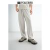 Peacebird Men's Summer Loose Straight Leg Casual Trousers