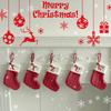 Christmas Stocking Knitting Snowflake Letter Socks Christmas Decoration For Home Christmas Alphabet Knitting Sock New Year  Gift