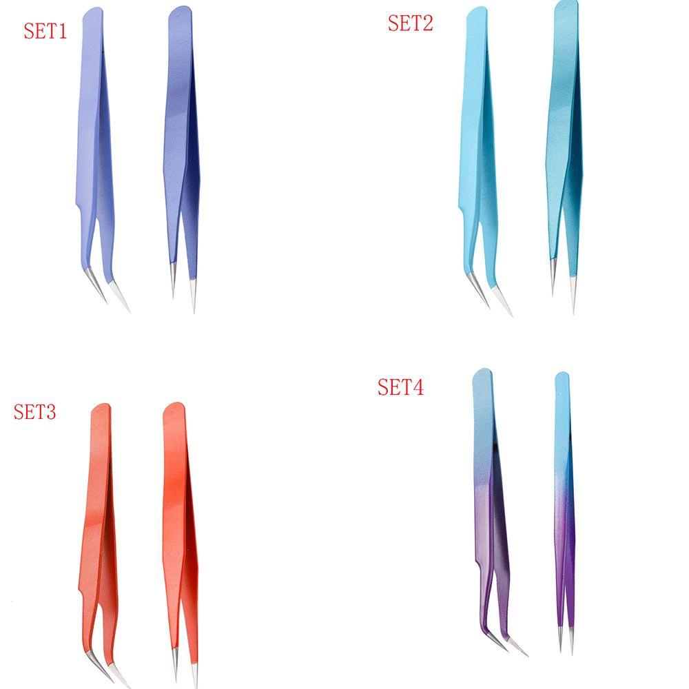 Supplies Lash Extension Tools Nail Art Rhinestones Picker Clip Applicator False Eyelashes Tweezer