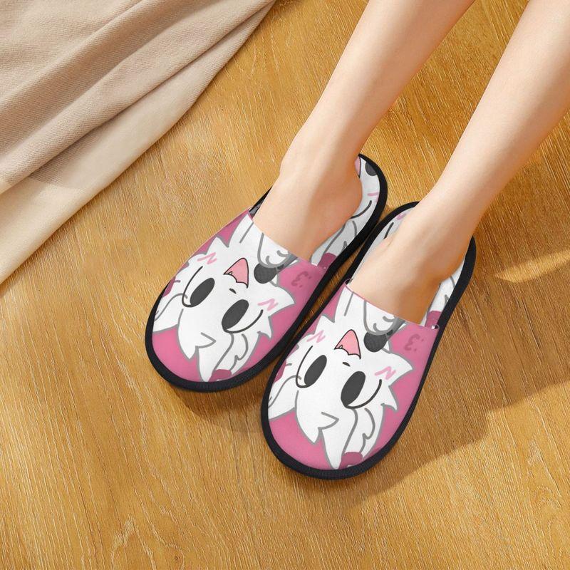 Boykisser Silly Cat Furry Slippers Non-slip Music Game Soft Memory Foam Slides Indoor