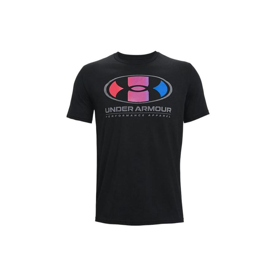 Under Armour Футболка с круглым вырезом и логотипом в американском стиле, мужские футболки, черная 1361676-001