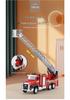 Alloy Engineering Vehicle Set: Excavator, Fire & Sanitation Trucks Toy for Boys - Pull-back Children's Gift
