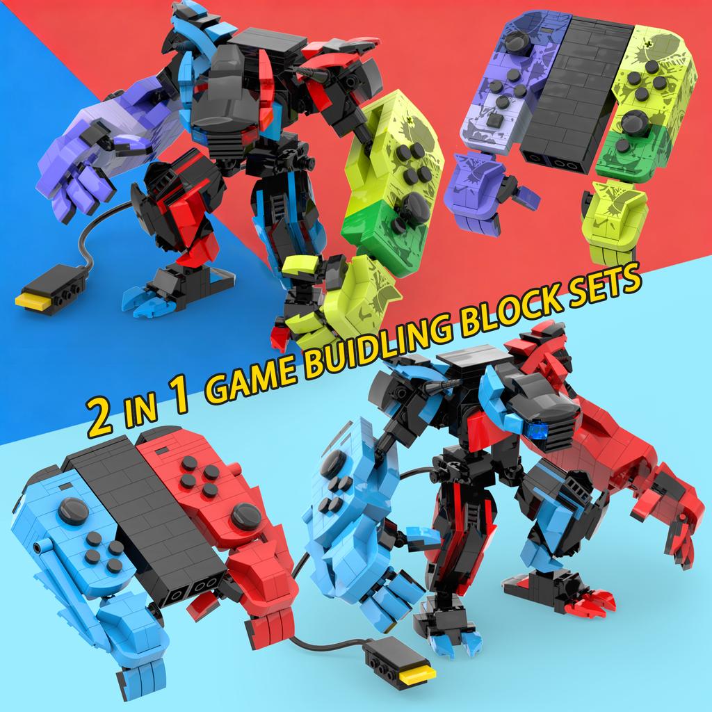 MOC Handheld Game Console Transforming Building Blocks Game Enthusiasts Collection Idea DIY Bricks Model Toys for Xmas Gifts