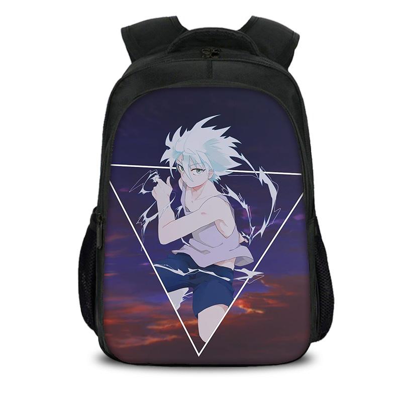 HUNTER × HUNTER Двухслойный рюкзак с принтом из аниме Легкий Детский сад Начальная школа Мальчики и Девочки Лучший подарок на день рождения