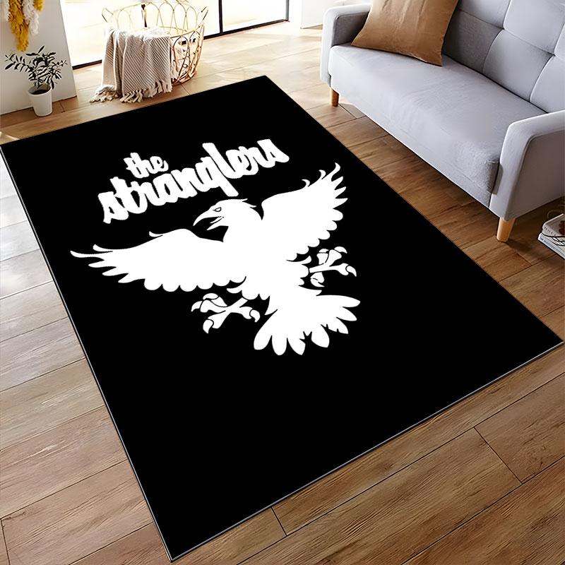 Eagle with The Stranglers Logo suitable as a non-slip mat for the living room or bedroom sofa