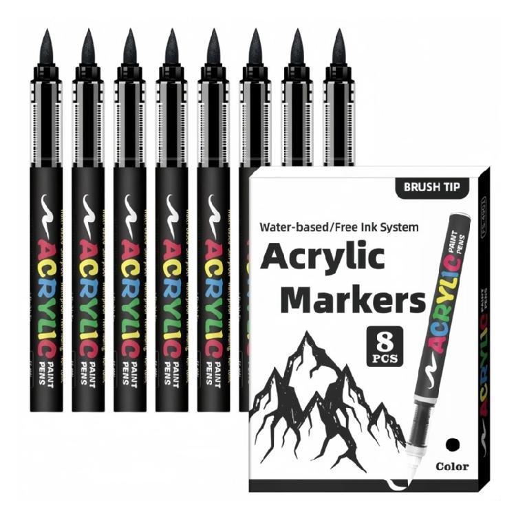 Watercolor Brush Pens Soft Tip Flexible Markers Art Pens Watercolor Pen For Artistic Expression & Handcraft Projects