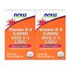 Now Foods Витамин D3 3000 МЕ 90 таблеток 2 шт