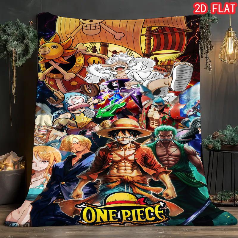 One Piece Comfy Flannel Blanket Lightweight Soft Warm for Home Bedroom Sofa THW