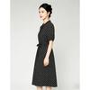 Casual waist cinched long dress