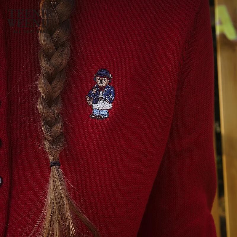 Женский вязаный кардиган Teenie Weenie с мишкой