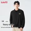 Baleno Men's Waffle Knit Long Sleeve Polo Shirt