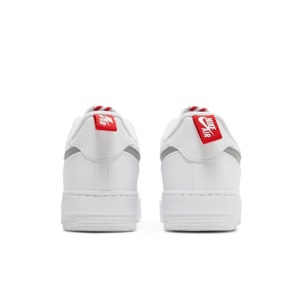 Nike Air Force 1 Low 'Cut Out Swoosh - White' (Unisex) White / University Red Skateboard Shoes DO6709 100