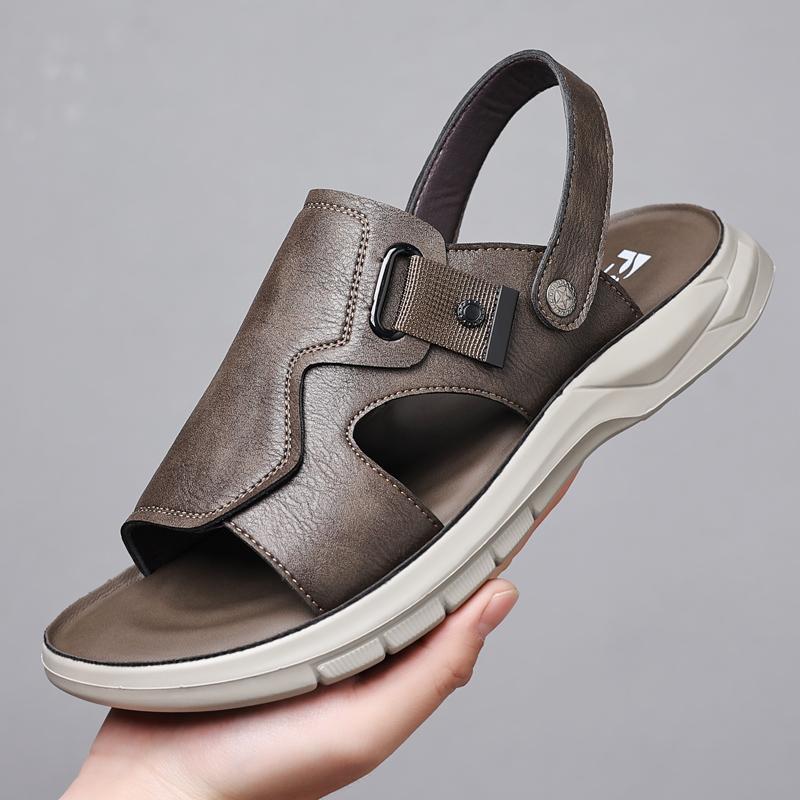 Мода Новые модели мужских сандалий для отдыха на природе Мужская пляжная обувь Летняя мужская обувь для отдыха на природе для прогулок Легкие и дышащие