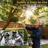 Portable 2-in-1 Cordless Pole Saw, Brushless Electric Chain Saw With 2×1.5Ah Battery, 5.9ft Extendable Reach For Tree Trimming