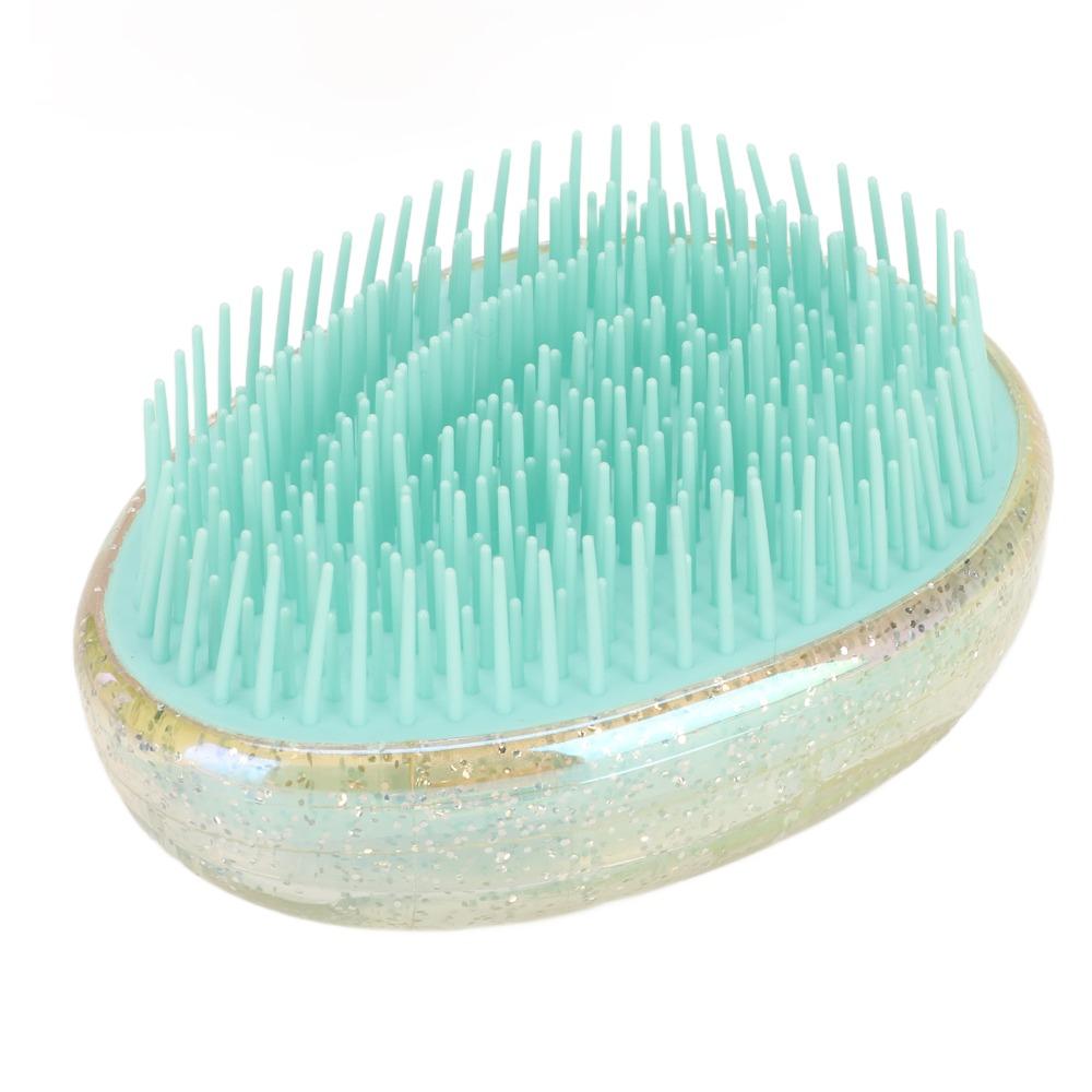 Portable Egg Shape Hair Brush Soft Detangling Hair Brush Massage Detangling Brush Home Use