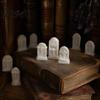 Diorama Crafting Supplies 10Pcs Mini Tombstone, 3D Printed Unpainted Gravestone Model Kit, Micro Cemetery Miniature Tombstones for Halloween